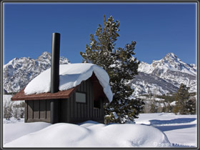 WC im Schnee